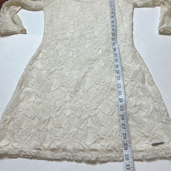 Abercrombie & Fitch Long Sleeve Lace Body-Con Mini Dress Size Small - Picture 11 of 16